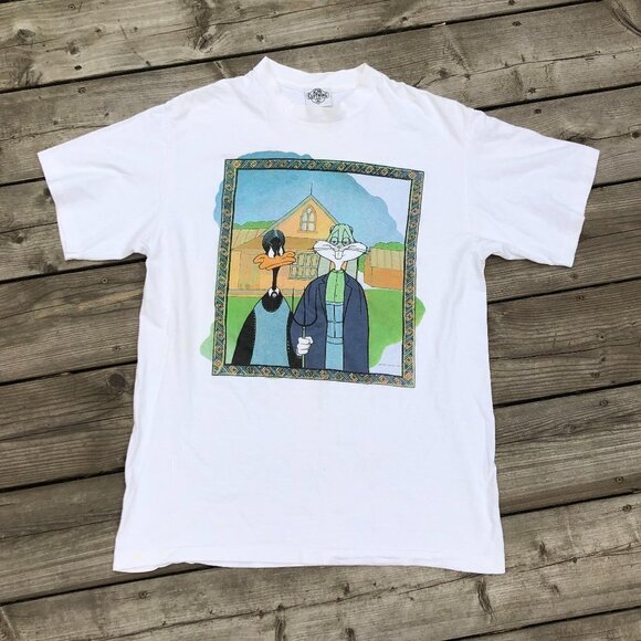 Vintage 1991 Acme Clothing Looney Toons Single Stitch Shirt Large - Picture 1 of 6